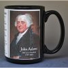 John Adams, US President biographical history mug.