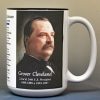Grover Cleveland, US President biographical history mug.