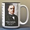 William McKinley, US President biographical history mug.