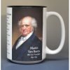 Martin Van Buren, US President biographical history mug.