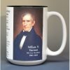 William Henry Harrison, US President biographical history mug.