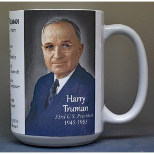 33rd US President Harry S. Truman history mug.