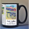 Field Artillery, US Civil War biographical history mug.