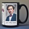 John Wilkes Booth, US Civil War biographical history mug.