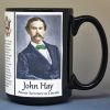 John Hay, Civil War, private secretary to Lincoln biographical history mug.
