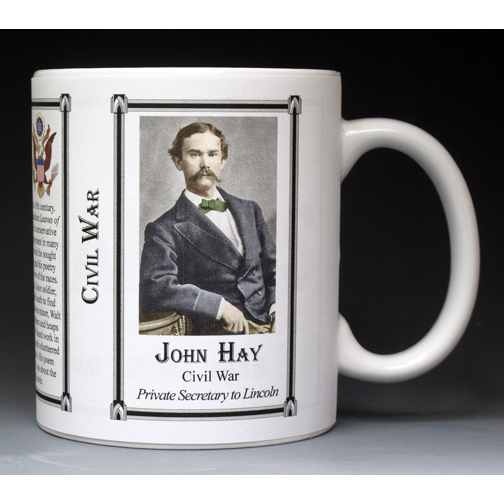 John Hay Civil War Union civilian history mug.