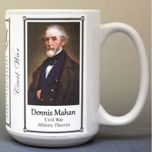 Dennis Mahan, US Civil War biographical history mug.