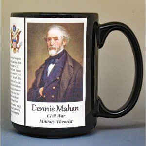 Dennis Mahan, US Civil War biographical history mug.