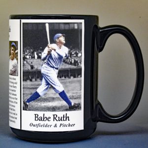 Babe Ruth baseball biographical history mug.