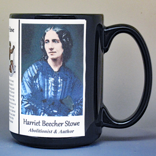 Harriet Beecher Stowe Civil War abolitionist and author biographical history mug.