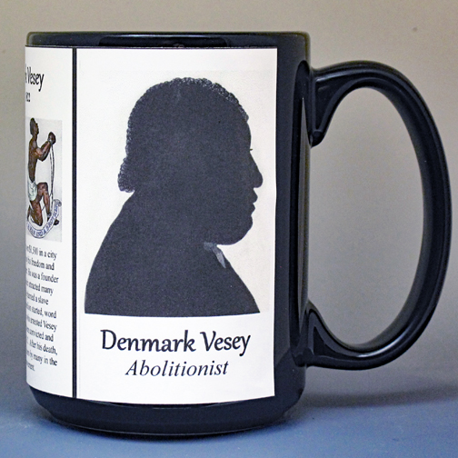 Denmark Vesey, abolitionist biographical history mug.