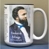 Frederick Billings, Vermont lawyer and environmentalist biographical history mug.