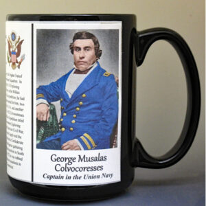George Musalas Colvocoresses Civil War Union Army biographical history mug.
