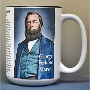 George Perkins Marsh, diplomat and environmentalist biographical history mug.