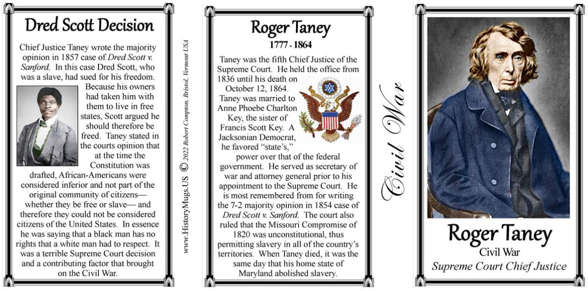 Taney, Roger - Civil War - HistoryMugs.us