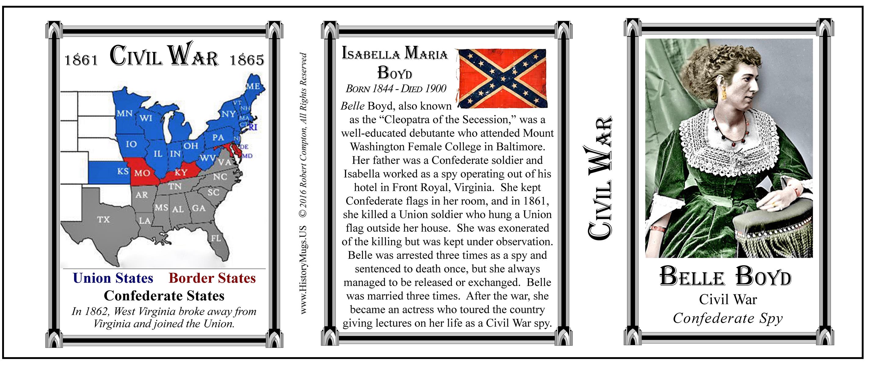 Boyd, Belle - Civil War - HistoryMugs.us