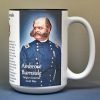 Ambrose Burnside, Union Army, US Civil War biographical history mug.