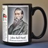 John Bell Hood, Confederate Army, US Civil War biographical history mug.