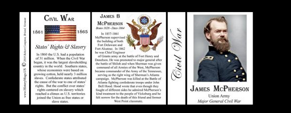 James McPherson Civil War Union Army history mug tri-panel.