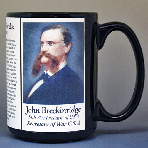 John Breckinridge, C.S.A. Secretary of War biographical history mug.