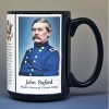 John Buford, Union Army, US Civil War biographical history mug.