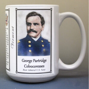 George Partridge Colvocoresses, Vermont biographical history mug.