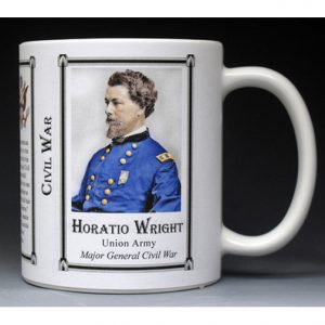 Horatio Wright Civil War Union Army history mug.