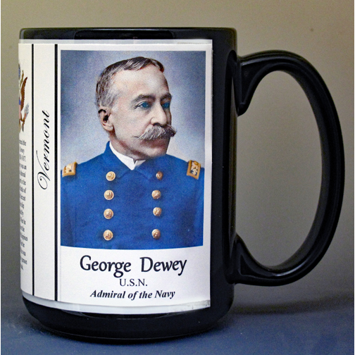 George Dewey, Vermont biographical history mug.