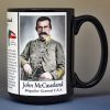 John McCausland, Confederate Army, US Civil War biographical history mug.