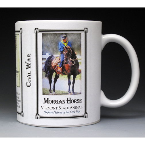 Morgan Horse Civil War Union Army history mug.