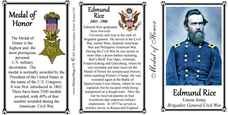 Rice, Edmund - Medal of Honor - HistoryMugs.us