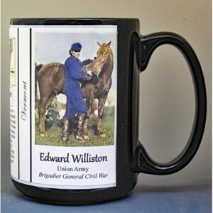 Edward Williston, Union Army officer, Vermont biographical history mug.
