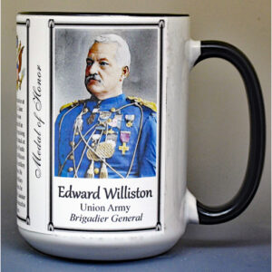 Edward Williston, Medal of Honor biographical history mug.