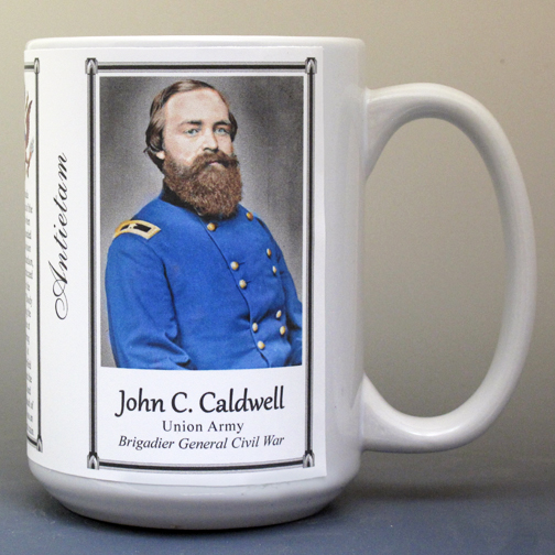 John Caldwell, US Civil War, Battle of Antietam biographical history mug.
