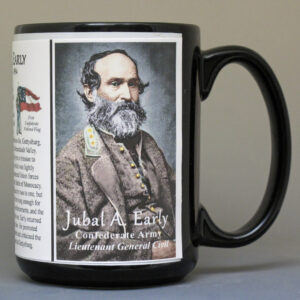 Jubal Early, Battle of Gettysburg biographical history mug.