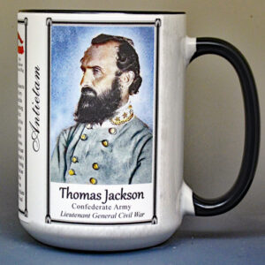 Thomas Stonewall Jackson, Antietam biographical history mug.