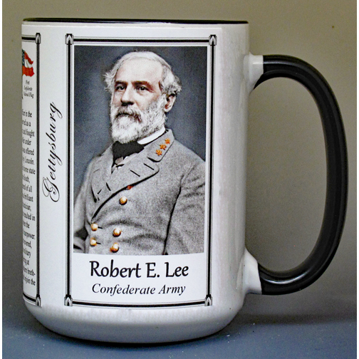 Robert E. Lee, Gettysburg biographical history mug.