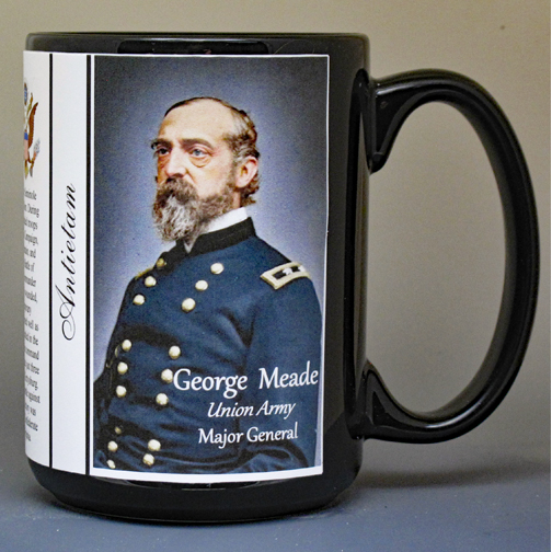George Meade, Antietam biographical history mug.