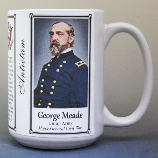 George Meade, Antietam biographical history mug.