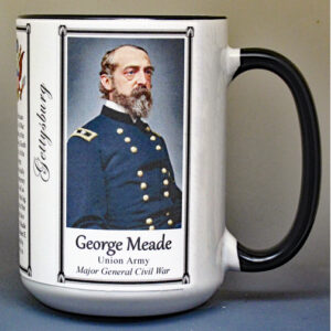 George Meade, Gettysburg biographical history mug.