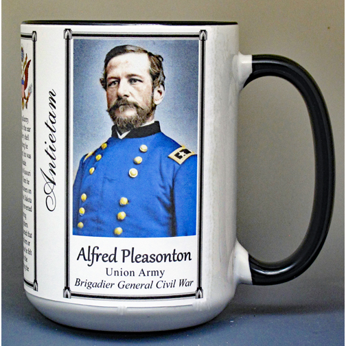 Alfred Pleasonton, Antietam biographical history mug.