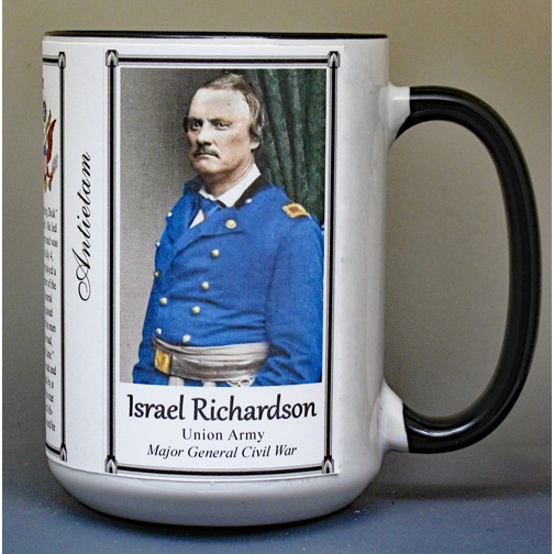 Israel Richardson, Antietam biographical history mug.