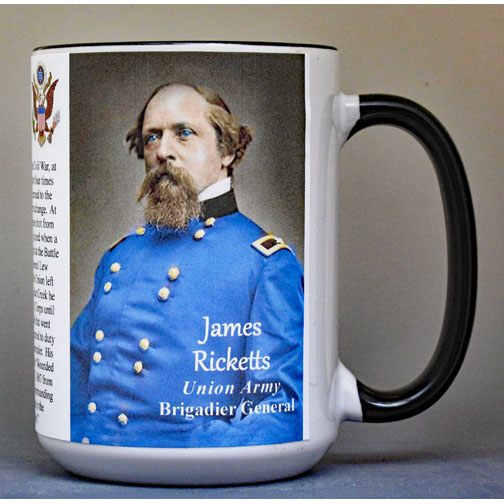 James Ricketts Civil War Union Army Monocacy history mug.