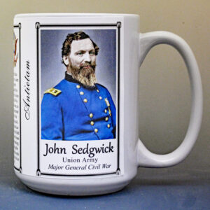 John Sedgwick, Antietam biographical history mug.