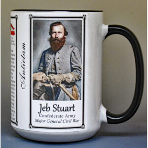 Jeb Stuart, Antietam biographical history mug.