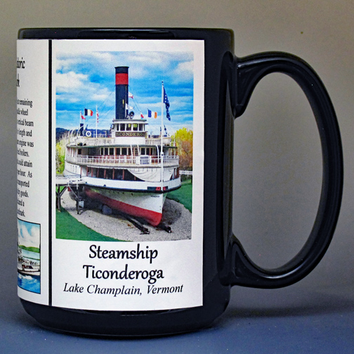Steamship Ticonderoga, biographical history mug.