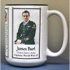 James Burt, Captain U.S. Army, Medal of Honor recipient, World War II, biographical history mug.