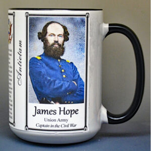 James Hope, Antietam biographical history mug.