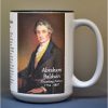 Abraham Baldwin, signatory on the US Constitution biographical history mug.