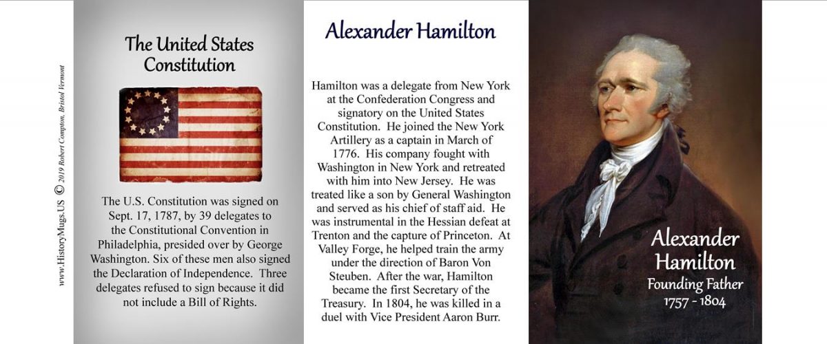 Hamilton, Alexander United States Constitution HistoryMugs.us